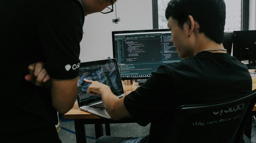 person learning programming